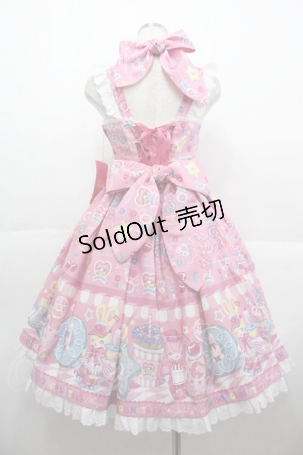 画像2: Angelic Pretty / Toy's Donut Dinerジャンパースカート  ピンク I-25-10-15-041-AP-OP-SA-ZI (2)