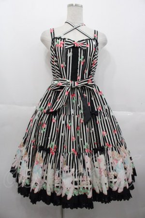 画像: Angelic Pretty / Sheep Gardenティアードジャンパースカート  黒 I-25-10-15-043-AP-OP-SA-ZI