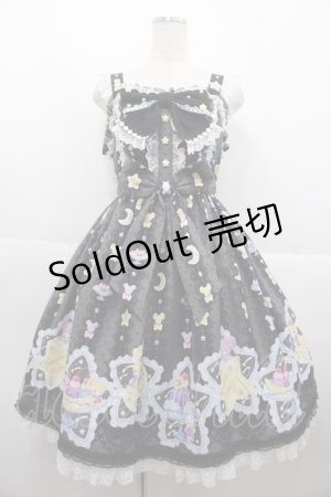 画像: Angelic Pretty / Dreamy Night Cakesジャンパースカート  黒 I-25-10-15-044-AP-OP-SA-ZI