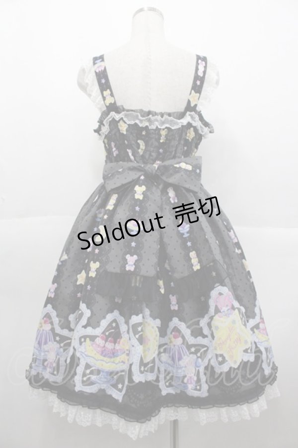 画像2: Angelic Pretty / Dreamy Night Cakesジャンパースカート  黒 I-25-10-15-044-AP-OP-SA-ZI (2)