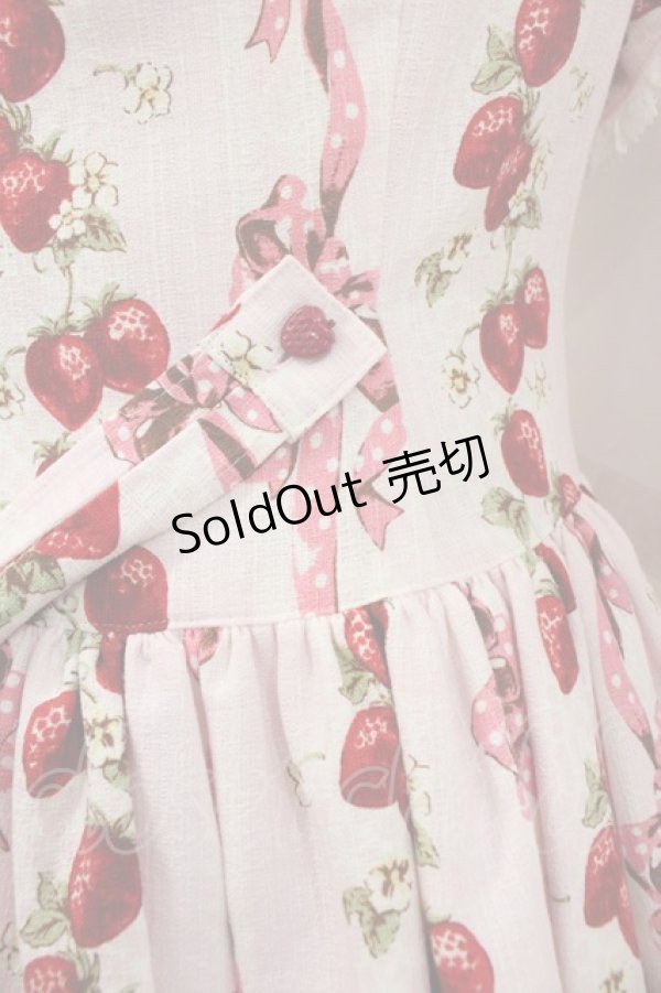 画像3: BABY,THE STARS SHINE BRIGHT / Strawberry’s Heart Drops柄ジャンパースカートI  ピンク I-25-10-15-046-BA-OP-SA-ZI (3)