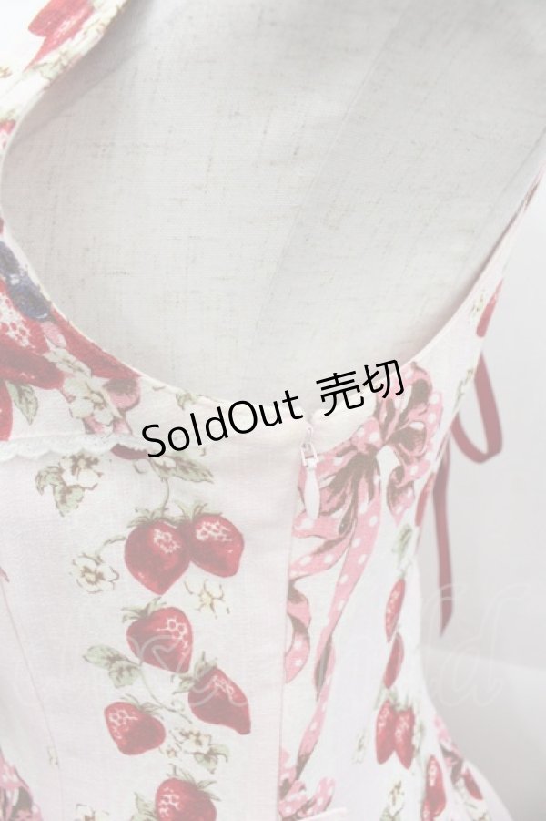 画像4: BABY,THE STARS SHINE BRIGHT / Strawberry’s Heart Drops柄ジャンパースカートI  ピンク I-25-10-15-046-BA-OP-SA-ZI (4)