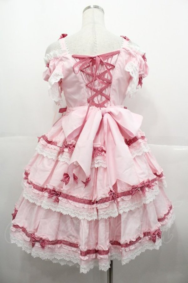 画像2: BABY,THE STARS SHINE BRIGHT / Flancesca Ribbonジャンパースカート  ピンク I-25-10-15-049-BA-JA-SA-ZI (2)