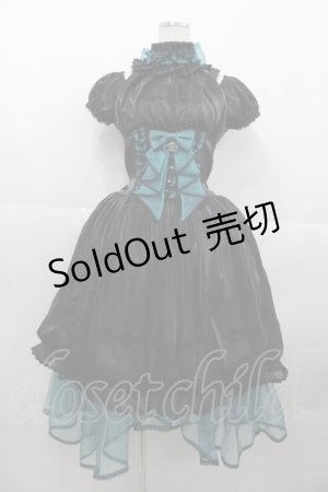 画像: ALICE and the PIRATES / Crown jellyfishワンピースドレス  黒 I-25-10-15-051-PA-OP-SA-ZI