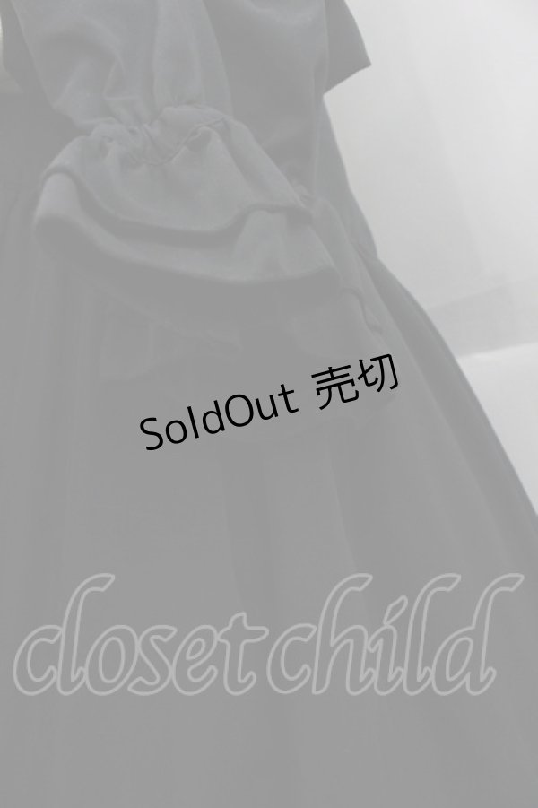 画像3: Physical Drop / 前釦スタンドカラーワンピース  黒 I-25-10-15-056-LO-OP-SA-ZI (3)