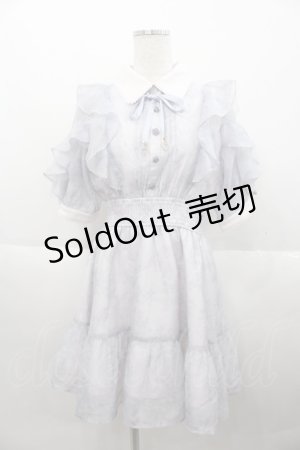 画像: Rojita / 花柄半袖ミニワンピース  ブルー I-25-10-15-062-LO-OP-HR-ZI