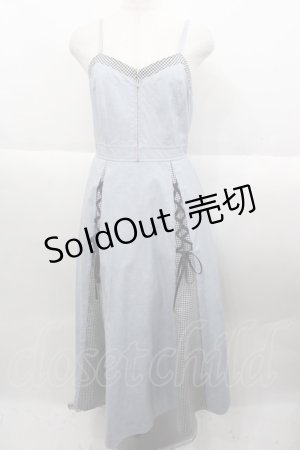 画像: axes femme POETIQUE / レザー風キャミワンピース  サックス I-25-10-15-070-AX-OP-SA-ZI