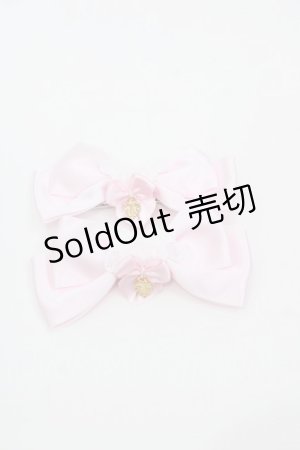 画像: BABY,THE STARS SHINE BRIGHT / くみゃちゃんのサテンリボンクリップ  ピンク I-25-10-15-107-BA-AC-SA-ZI