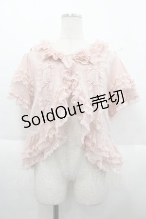 画像: PINK HOUSE / レース使いボレロ風ブラウス  ピンク I-25-10-15-016-LO-BL-SA-ZI