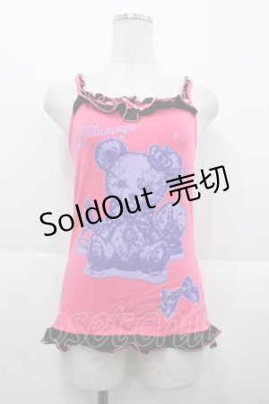 画像: PUTUMAYO / くまさんキャミ  ピンク I-25-10-15-023-PT-TO-SA-ZI