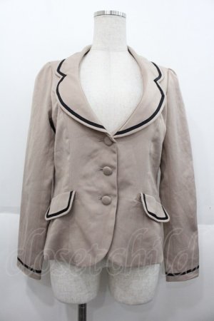 画像: F i.n.t / テーラードジャケット  ベージュ I-25-10-15-030-CA-JA-SA-ZI