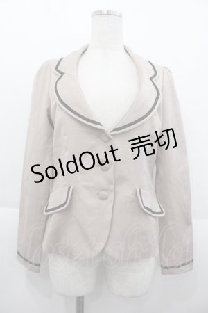 画像: F i.n.t / テーラードジャケット  ベージュ I-25-10-15-030-CA-JA-SA-ZI