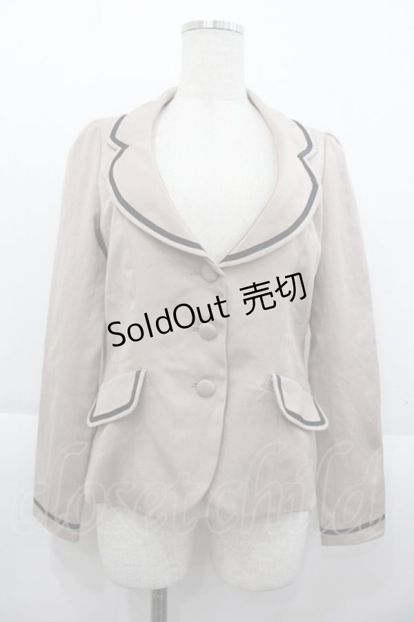 画像1: F i.n.t / テーラードジャケット  ベージュ I-25-10-15-030-CA-JA-SA-ZI (1)