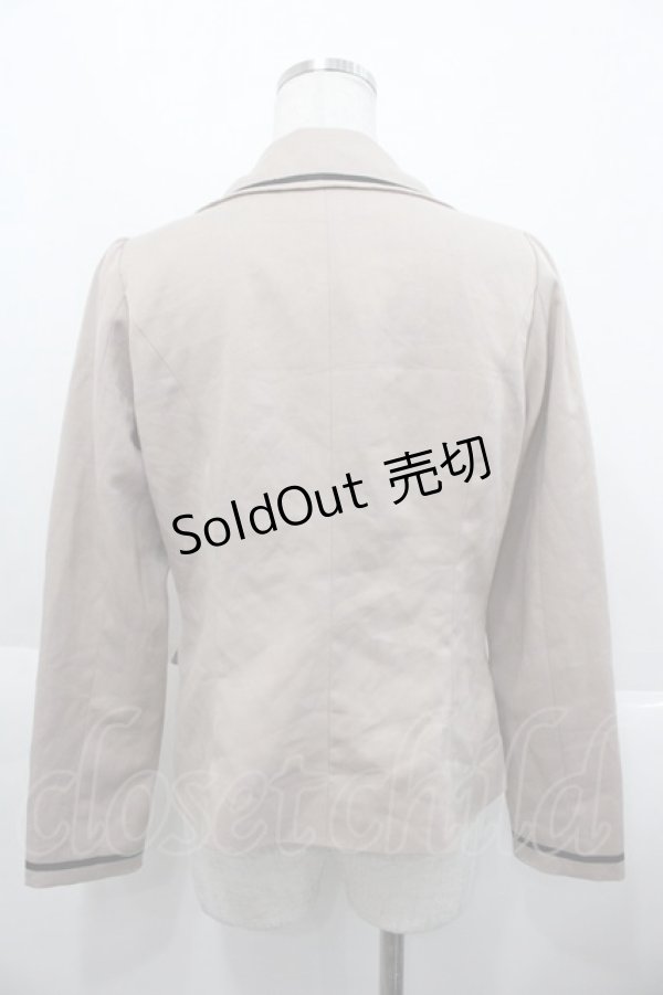 画像2: F i.n.t / テーラードジャケット  ベージュ I-25-10-15-030-CA-JA-SA-ZI (2)