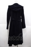 画像2: Jane Marple / 別珍フードロングコート  ネイビー I-25-10-15-032-JM-CO-SA-ZI (2)
