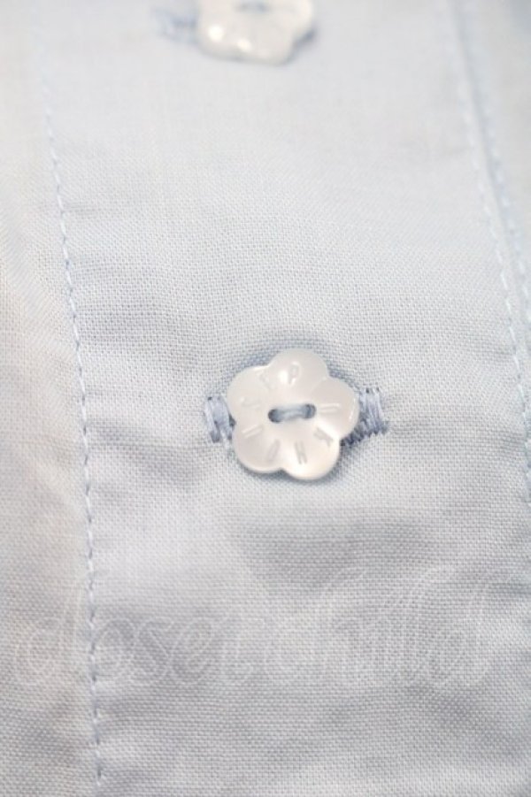 画像3: PINK HOUSE / ローンパフスリーブブラウス  サックス I-25-10-18-041-LO-BL-SA-ZT195 (3)