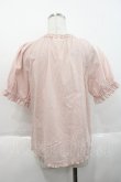 画像2: PINK HOUSE / ローンパフスリーブブラウス  ピンク I-25-10-18-042-LO-BL-SA-ZT212 (2)