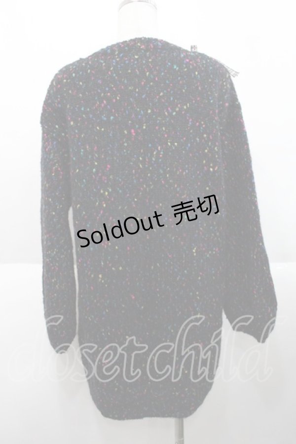 PINK HOUSE / リボンモチーフカーディガン ブラック I-25-10-18