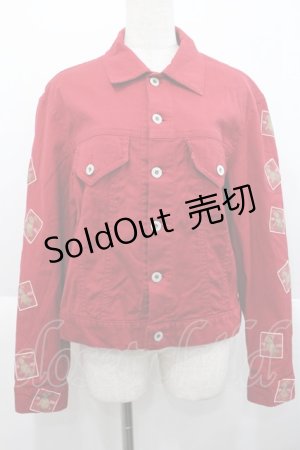 画像: PINK HOUSE / 袖ウサギワッペンジャンパー  レッド I-25-10-18-051-LO-JA-SA-ZI