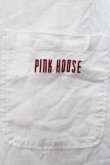 画像3: PINK HOUSE / クマワッペンエプロンジャンパースカート  ホワイト I-25-10-18-059-LO-OP-SA-ZI (3)