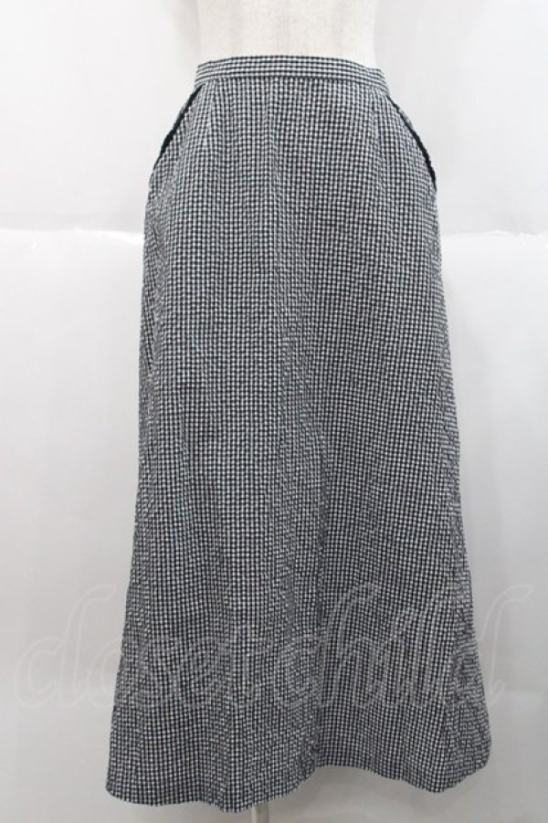 画像1: INGEBORG / セットアップスカート  黒白ギンガム I-25-10-18-066-LO-SK-SA-ZI (1)