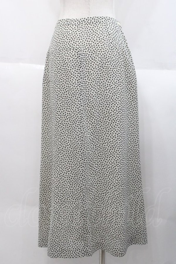 画像2: INGEBORG / セットアップスカート  白黒小花 I-25-10-18-067-LO-SK-SA-ZI (2)