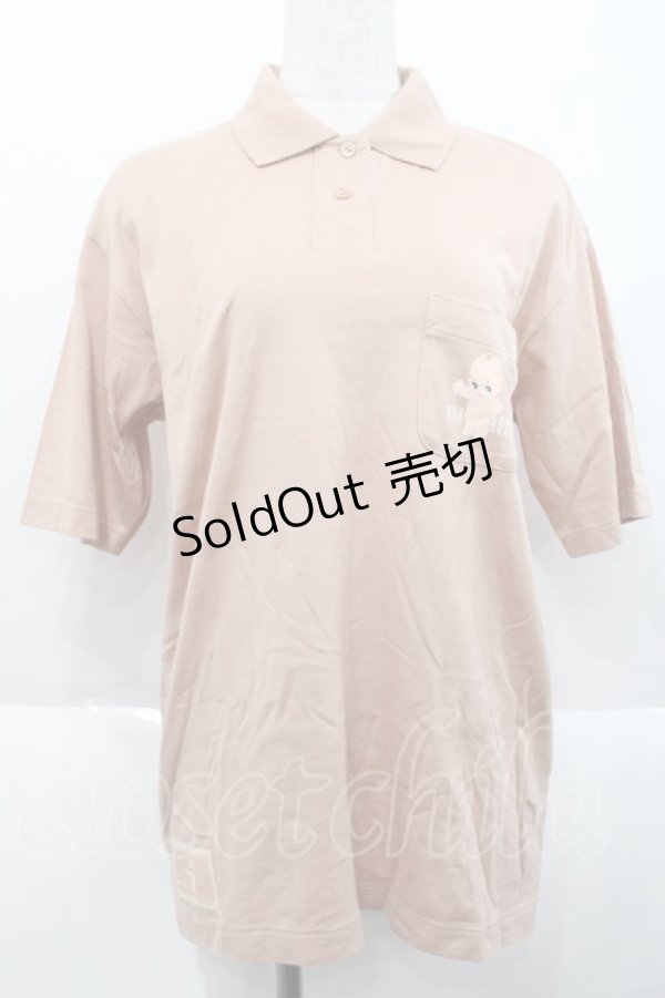 画像1: PINK HOUSE / キューピーptポロシャツ L ピンク I-25-10-18-019-LO-TO-SA-ZT1227K (1)