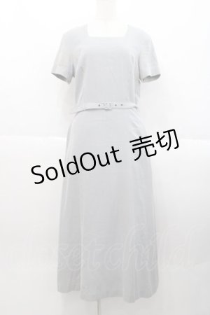 画像: INGEBORG / 千鳥柄ロングワンピース  紺Ｘ白 I-25-10-18-076-LO-OP-SA-ZI