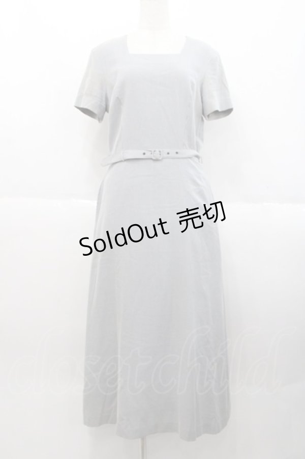 画像1: INGEBORG / 千鳥柄ロングワンピース  紺Ｘ白 I-25-10-18-076-LO-OP-SA-ZI (1)