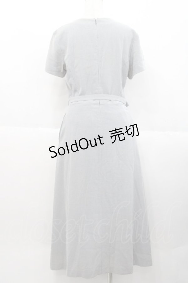 画像2: INGEBORG / 千鳥柄ロングワンピース  紺Ｘ白 I-25-10-18-076-LO-OP-SA-ZI (2)