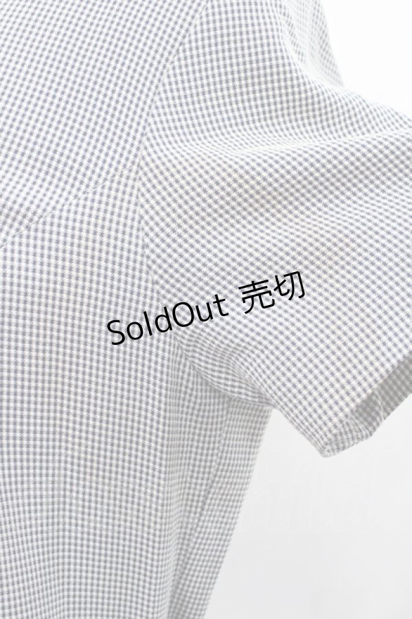 画像3: INGEBORG / 千鳥柄ロングワンピース  紺Ｘ白 I-25-10-18-076-LO-OP-SA-ZI (3)