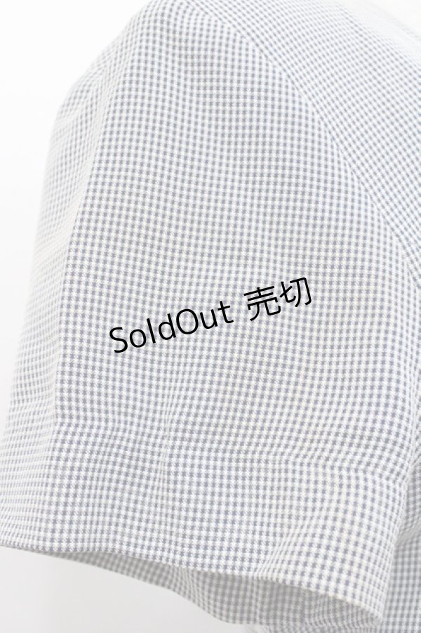 画像5: INGEBORG / 千鳥柄ロングワンピース  紺Ｘ白 I-25-10-18-076-LO-OP-SA-ZI (5)