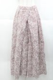 画像1: PINK HOUSE / ストライプアイレットリボン刺繍ワイドパンツ 3サイズ(9号) バーガンディ I-25-10-18-088-LO-PA-SA-ZT0108B (1)
