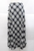 画像2: INGEBORG / セットアップスカート  斜めチェック黒白 I-25-10-18-095-LO-SK-SA-ZI (2)