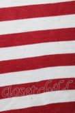 画像3: PINK HOUSE / ボーダー半袖Tシャツ L レッド I-25-10-18-021-LO-TS-SA-ZT239 (3)