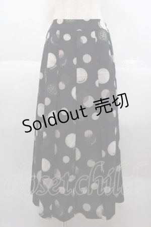 画像: INGEBORG / セットアップスカート  カメリアドット黒白 I-25-10-18-110-LO-SK-SA-ZI