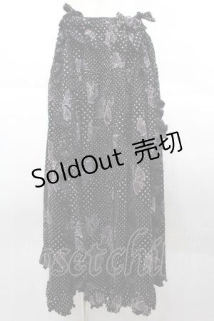 画像: KETTY / 水玉リボンptスカート M ブラック I-25-10-18-120-EL-SK-SA-ZI