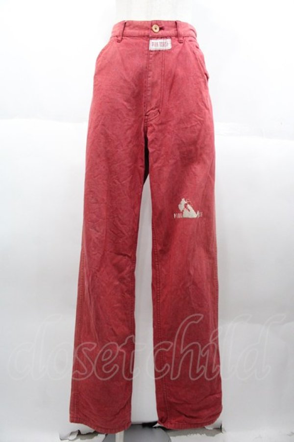 画像1: PINK HOUSE / テリア刺繍パンツ  ピンク I-25-10-18-121-LO-PA-SA-ZI (1)