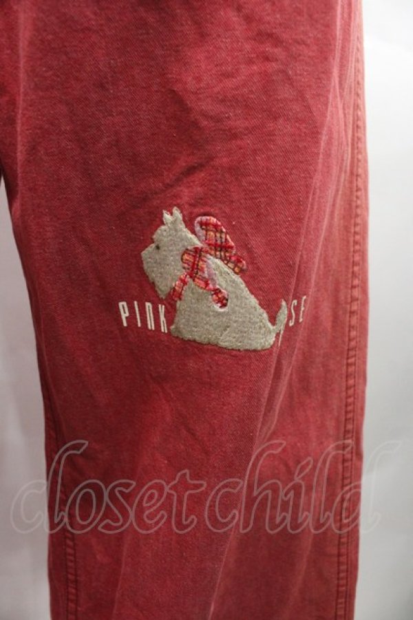 画像3: PINK HOUSE / テリア刺繍パンツ  ピンク I-25-10-18-121-LO-PA-SA-ZI (3)