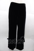 画像1: 【SALE】INGEBORG / ベルベットパンツ  黒 I-25-10-18-123-LO-PA-SA-ZT161 (1)