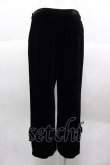 画像2: 【SALE】INGEBORG / ベルベットパンツ  黒 I-25-10-18-123-LO-PA-SA-ZT161 (2)
