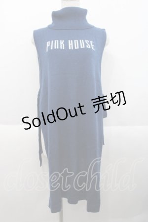 画像: PINK HOUSE / レイヤータブリエニット付きワンピース  ブルー I-25-10-18-012-LO-OP-SA-ZI