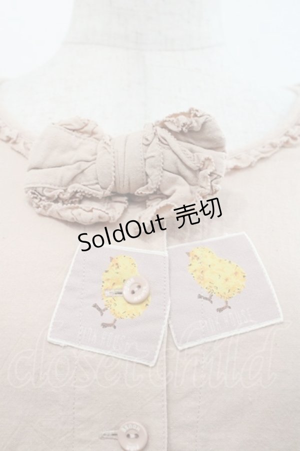 画像3: PINK HOUSE / ヒヨコワッペンブラウス  ピンク I-25-10-18-035-LO-BL-SA-ZI (3)