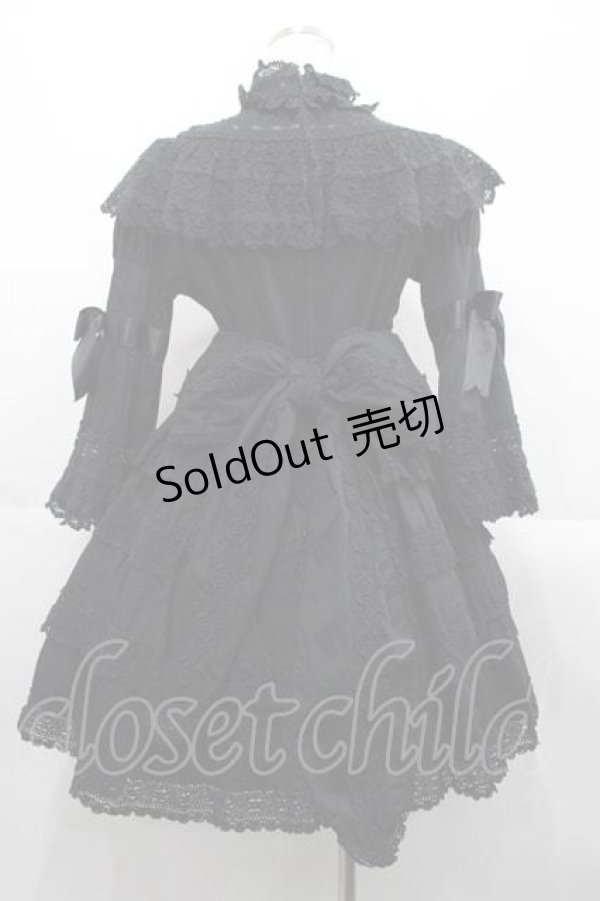 画像2: BABY,THE STARS SHINE BRIGHT / エリザベスワンピースセット（2021年）  黒 I-25-10-21-040-BA-OP-SA-ZI (2)