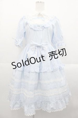 画像: BABY,THE STARS SHINE BRIGHT / ジェノワーズワンピース  サックスＸ白 I-25-10-21-042-BA-OP-SA-ZI