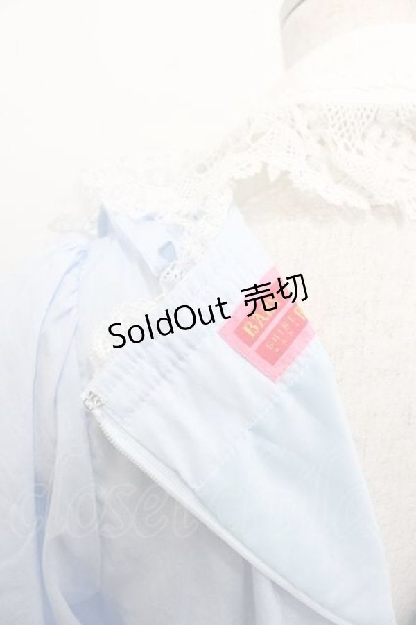 画像3: BABY,THE STARS SHINE BRIGHT / ジェノワーズワンピース  サックスＸ白 I-25-10-21-042-BA-OP-SA-ZI (3)