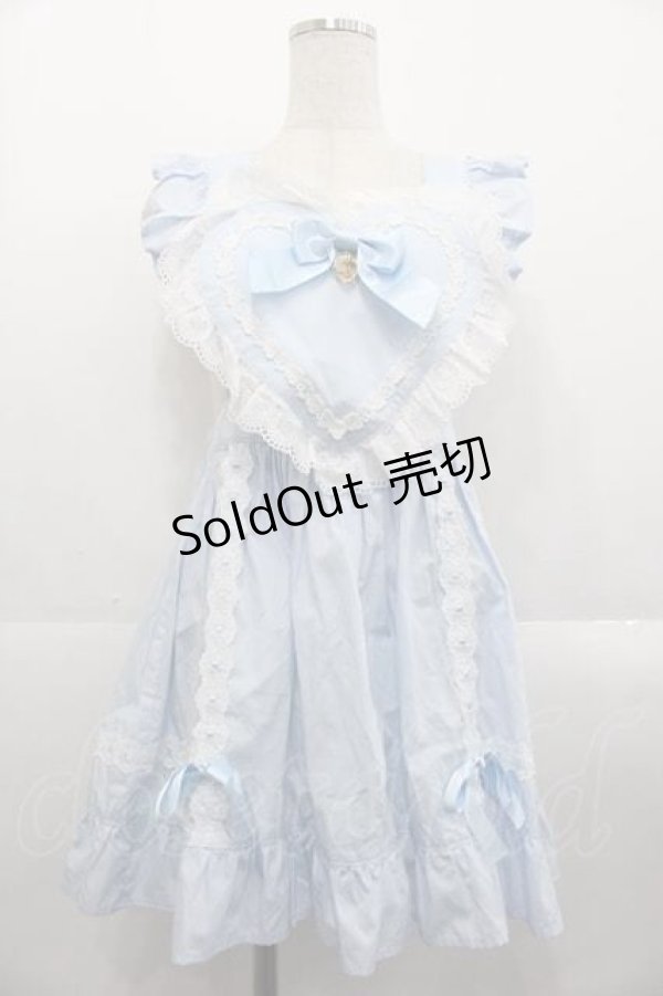 画像1: BABY,THE STARS SHINE BRIGHT / ハートエプロン  サックス I-25-10-21-047-BA-OP-SA-ZI (1)