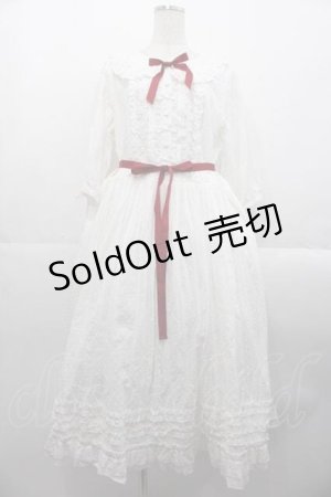 画像: Nyanya / ドビードット半袖ワンピース  白Ｘ赤 I-25-10-21-049-EL-OP-SA-ZI