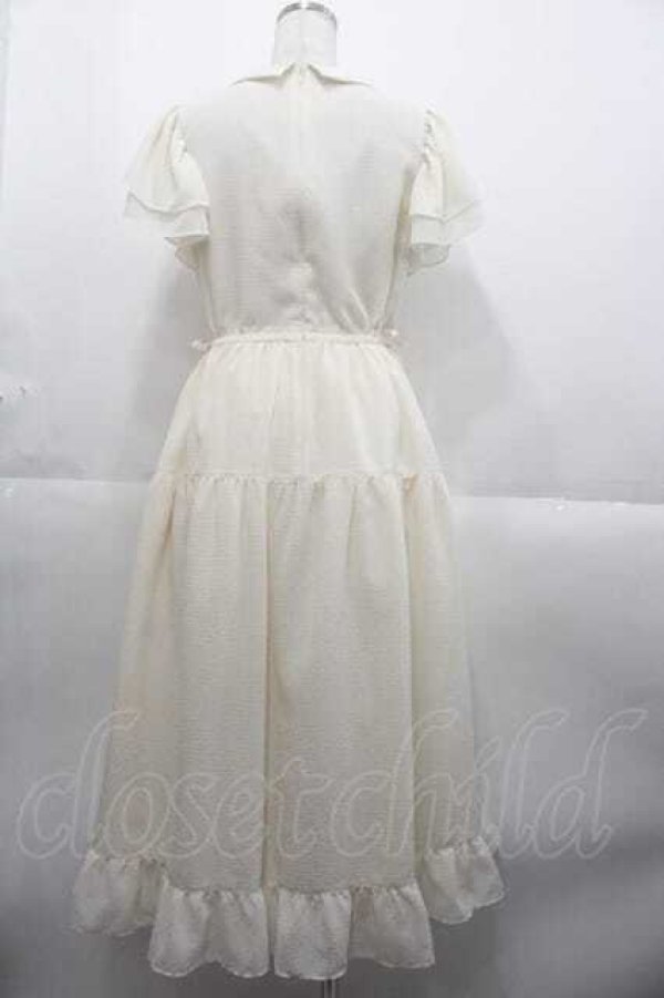 画像2: Melody BasKet / Frill petalワンピース  アイボリー I-25-10-21-051-LO-OP-SA-ZI (2)