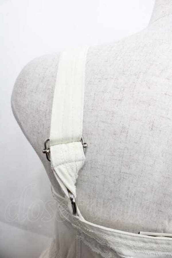 画像3: OZZ ANGELO / レース3段ジャンパースカート  アイボリー I-25-10-21-061-OO-OP-SA-ZI (3)